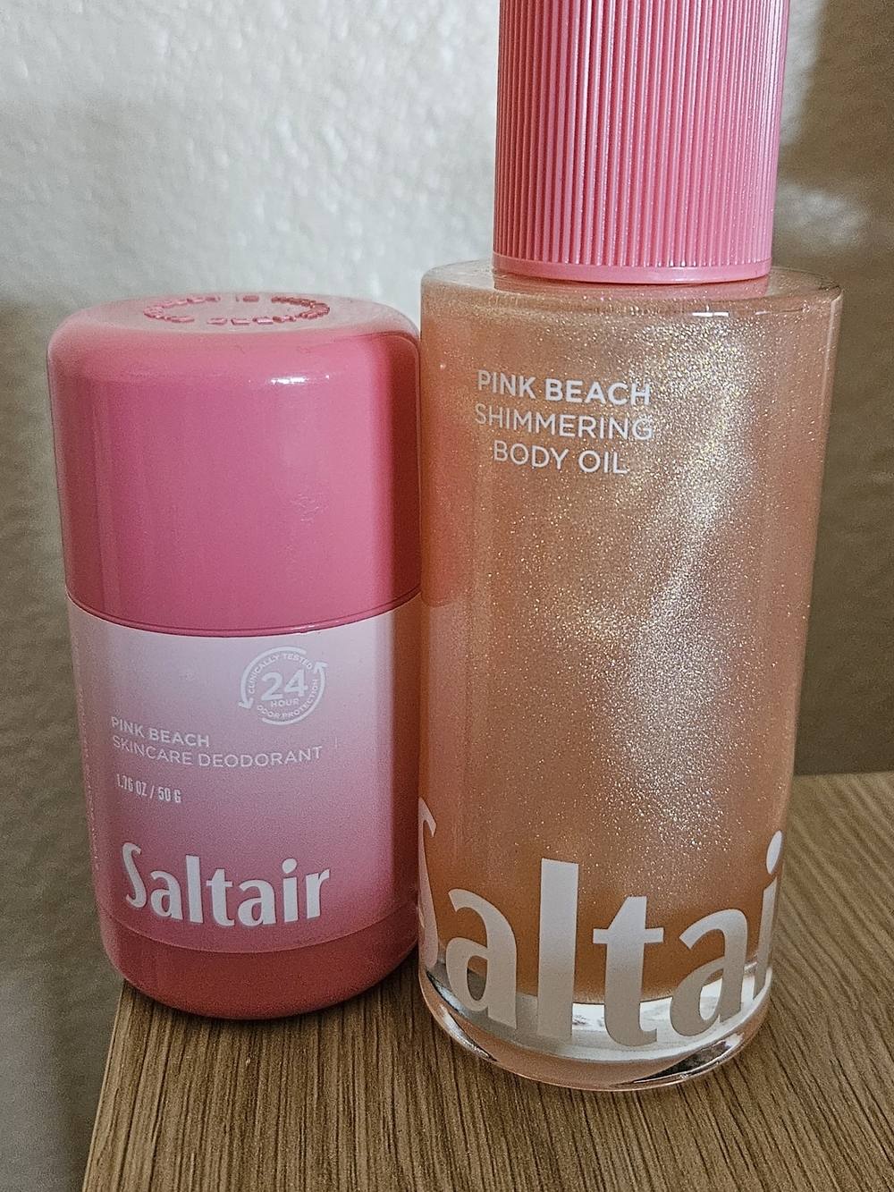 Saltair Pink Beach Shimmering Body Oil  & Deodorant